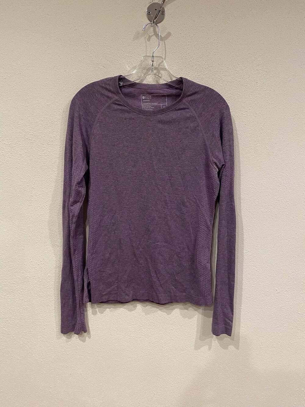 FIGS Seamless Shirt Womens Medium Purple Long Sleeve Top